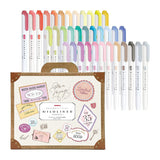 Zebra Mildliner Double-Sided Highlighter - Limited Edition - 35 Colour Gift Box Set -  - Highlighters - Bunbougu