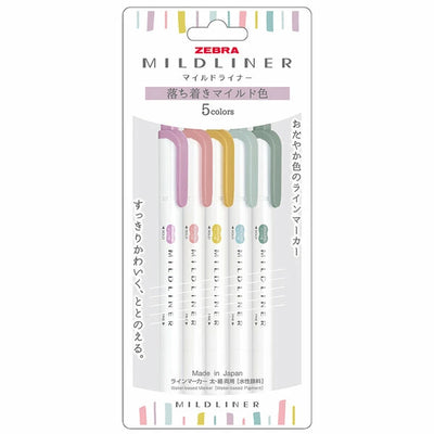 Buy Zebra Mildliner Double-Sided Highlighter Pens – Bunbougu