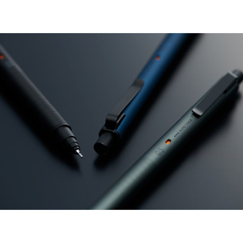Uni Kuru Toga Metal Mechanical Pencil - Silent Blue - 0.5 mm - - Mechanical Pencils - Bunbougu