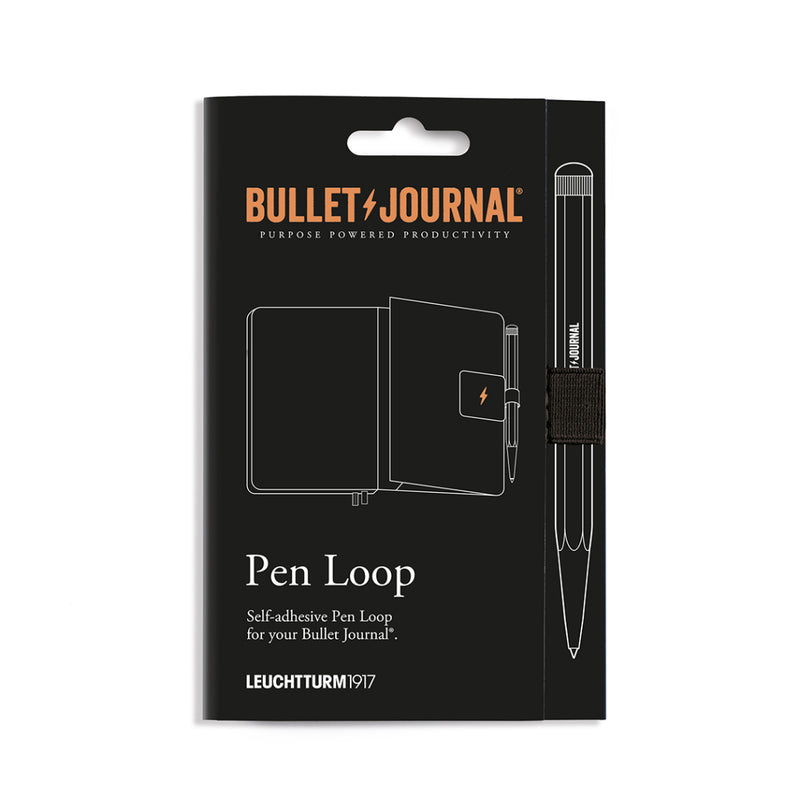 Leuchtturm1917 Bullet Journal Pen Loop - Black - - Notebook Accessories - Bunbougu