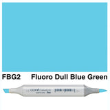 Copic Sketch Marker - Fluorescent Colour Range - FBG2-Fluoro Dull Blue Green - Markers - Bunbougu