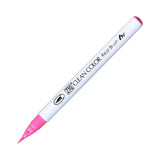 Kuretake Zig Clean Color Real Watercolor Brush Pen - Fluorescent Colour Range - 003 Fluorescent Pink - Brush Pens - Bunbougu