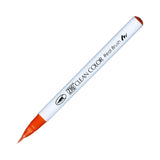 Kuretake Zig Clean Color Real Watercolor Brush Pen - Red Colour Range - 023 Scarlet Red - Brush Pens - Bunbougu