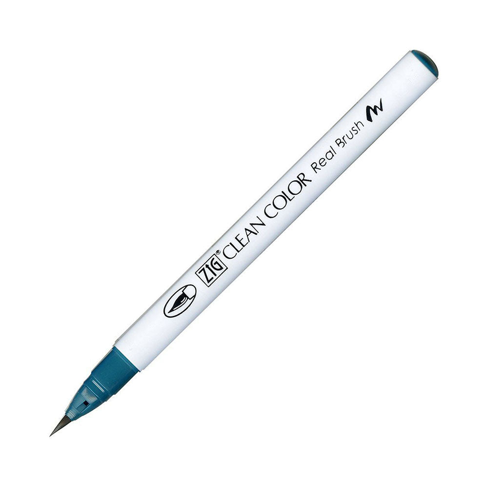 Kuretake Zig Clean Color Real Watercolor Brush Pen - Blue Colour Range - 033 Persian Green - Brush Pens - Bunbougu