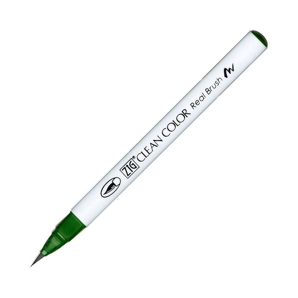Kuretake Zig Clean Color Real Watercolor Brush Pen - Green Colour Range -  - Brush Pens - Bunbougu