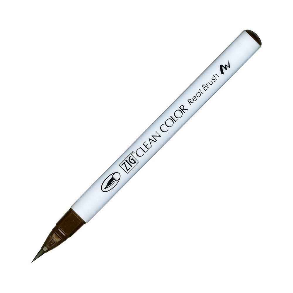 Kuretake Zig Clean Color Real Watercolor Brush Pen - Brown Colour Range - 065 Mild Brown - Brush Pens - Bunbougu