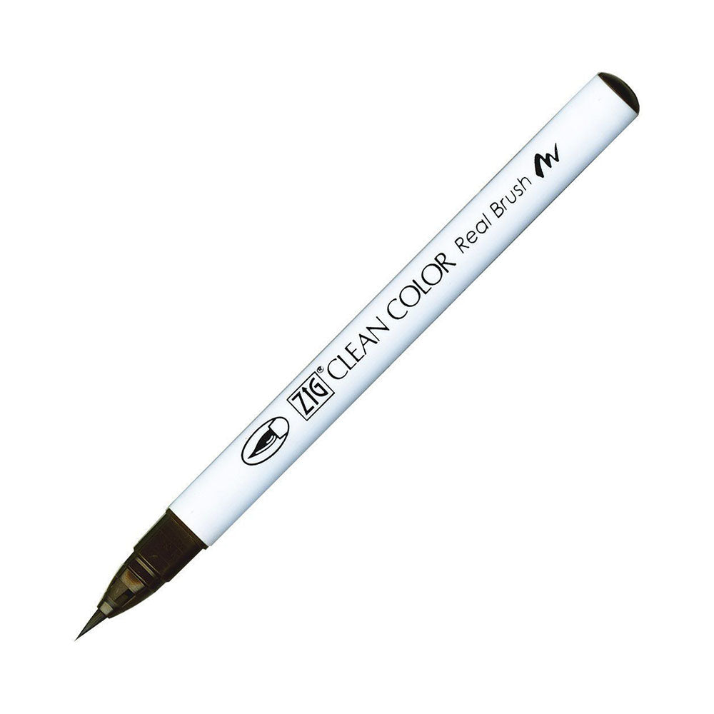 Kuretake Zig Clean Color Real Watercolor Brush Pen - Brown Colour Range - 068 Deep Brown - Brush Pens - Bunbougu