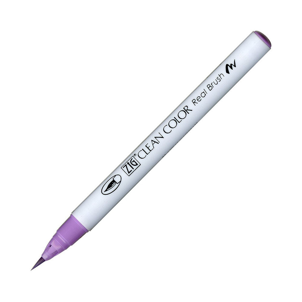 Kuretake Zig Clean Color Real Watercolor Brush Pen - Violet Colour Range - 081 Light Violet - Brush Pens - Bunbougu