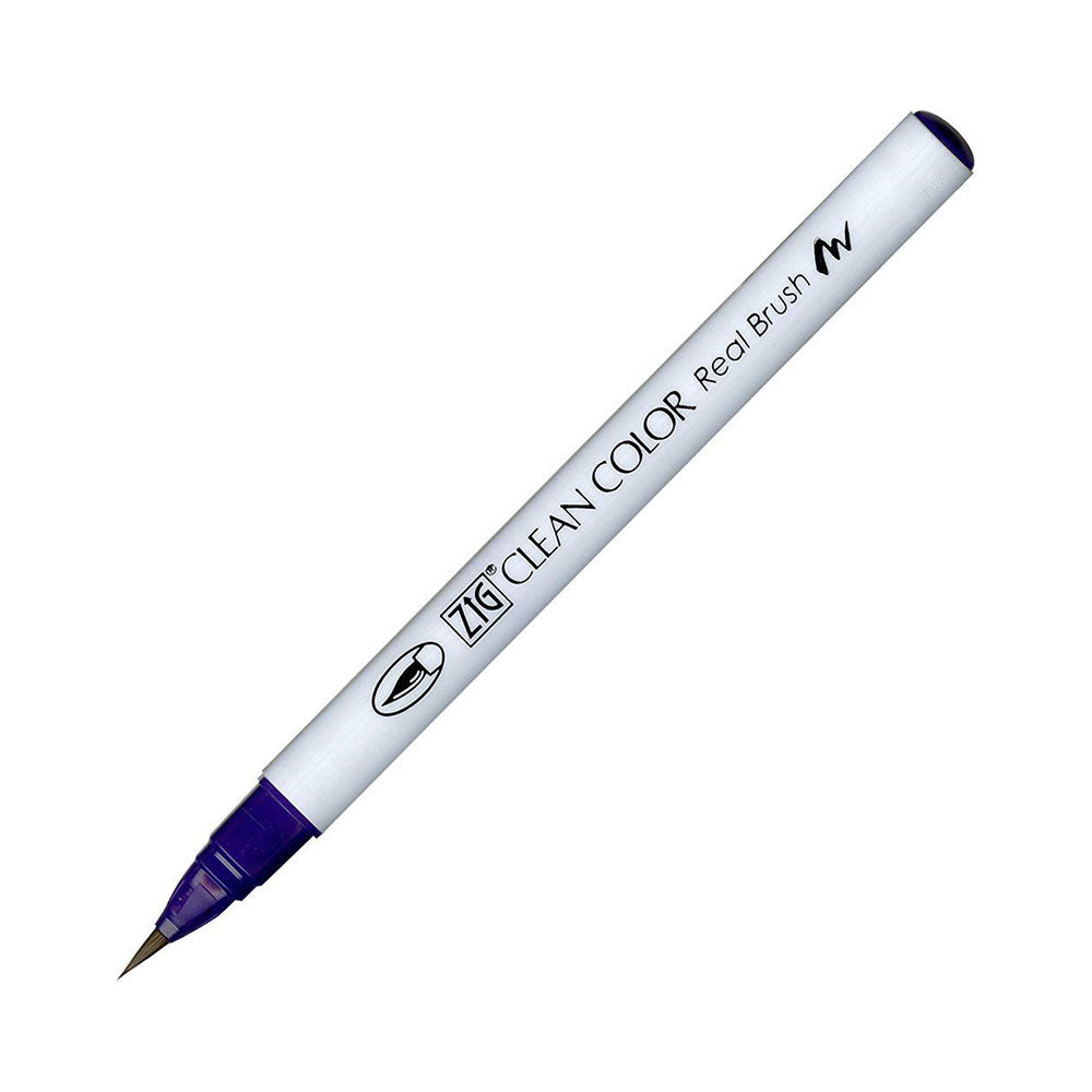 Kuretake Zig Clean Color Real Watercolor Brush Pen - Violet Colour Range - 084 Deep Violet - Brush Pens - Bunbougu