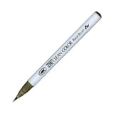 Kuretake Zig Clean Color Real Watercolor Brush Pen - Black/Grey Colour Range - 093 Green Grey - Brush Pens - Bunbougu