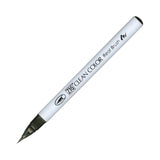 Kuretake Zig Clean Color Real Watercolor Brush Pen - Black/Grey Colour Range - 095 Dark Grey - Brush Pens - Bunbougu