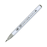 Kuretake Zig Clean Color Real Watercolor Brush Pen - Black/Grey Colour Range - 097 Pale Grey - Brush Pens - Bunbougu