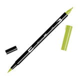 Tombow ABT Dual Brush Pen - Green Colour Range 1 (098 - 195) - 126 Light Olive - Brush Pens - Bunbougu