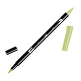 Tombow ABT Dual Brush Pen - 12 New Colours - 131 Lemon Lime - Brush Pens - Bunbougu