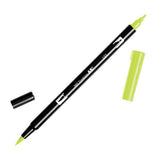 Tombow ABT Dual Brush Pen - Green Colour Range 1 (098 - 195) - 133 Chartreuse - Brush Pens - Bunbougu