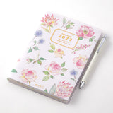 Midori 2023 Pocket Diary - Country Time Flowers - B6 -  - Diaries & Planners - Bunbougu