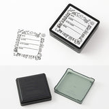 Midori Paintable Penetration Stamp - Going Out -  - Planner Stamps - Bunbougu