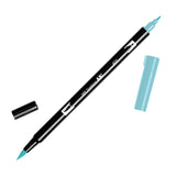 Tombow ABT Dual Brush Pen - 12 New Colours - 401 Aqua - Brush Pens - Bunbougu