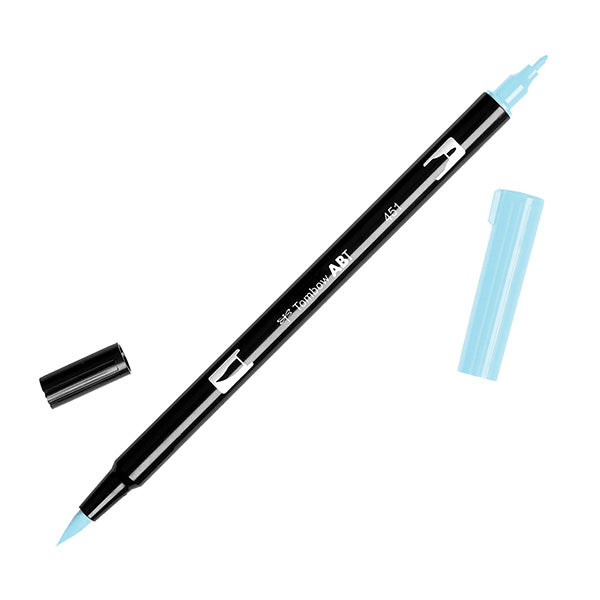 Tombow ABT Dual Brush Pen - Blue Colour Range 1 (373 - 515) - 451 Sky Blue - Brush Pens - Bunbougu