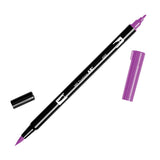 Tombow ABT Dual Brush Pen - Violet Color Range (603 - 685) - 685 Deep Magenta - Brush Pens - Bunbougu