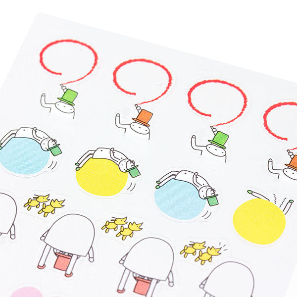 Midori Seal Collection Planner Stickers - Date Ojisan Man -  - Planner Stickers - Bunbougu