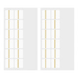 Midori Chiratto Index Tab - Gold - 2 Sheets (24 Pieces) -  - Index Tabs & Dividers - Bunbougu