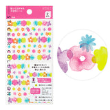 Midori Seal Collection Planner Stickers - Semi-transparent - Floral