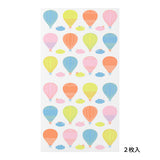 Midori Seal Collection Planner Stickers - Semi-transparent - Hot Air Balloon with Cloud -  - Planner Stickers - Bunbougu