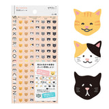 Midori Seal Collection Planner Stickers - Mood - Cat Emoji -  - Planner Stickers - Bunbougu