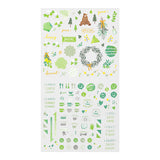 Midori Seal Collection Planner Stickers - Green Colour Theme -  - Planner Stickers - Bunbougu