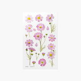 Appree Pressed Flower Deco Sticker - Cosmos