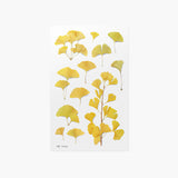 Appree Pressed Flower Deco Sticker - Ginkgo -  - Planner Stickers - Bunbougu