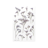 Appree Pressed Flower Deco Sticker - Misty Blue -  - Planner Stickers - Bunbougu