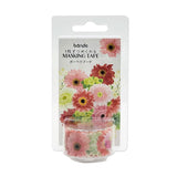 Bande DIY Masking Tape Flowers Stickers - Gerbera Bouquets -  - Planner Stickers - Bunbougu