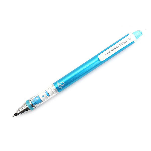 Uni Kuru Toga Standard Auto Lead Rotation Mechanical Pencil - 0.5 mm - Blue - Mechanical Pencils - Bunbougu