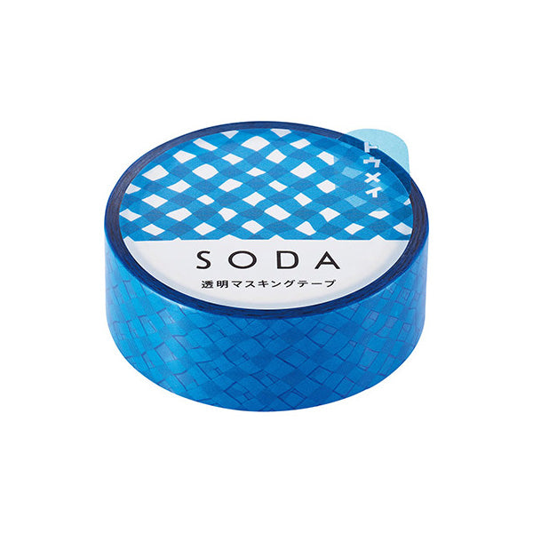 King Jim Soda Transparent Masking Tape - Cross - 15 mm x 5 m -  - Washi Tapes - Bunbougu