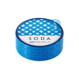 King Jim Soda Transparent Masking Tape - Cross - 15 mm x 5 m