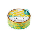 King Jim Soda Transparent Masking Tape - Safflower - 15 mm x 5 m