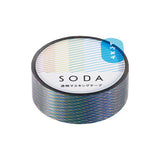 King Jim Soda Transparent Masking Tape - Prism - 15 mm x 5 m -  - Washi Tapes - Bunbougu