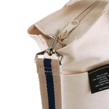 Delfonics Canvas Tote Bag - 8 Pockets - Beige - Large -  - Pencil Cases & Bags - Bunbougu