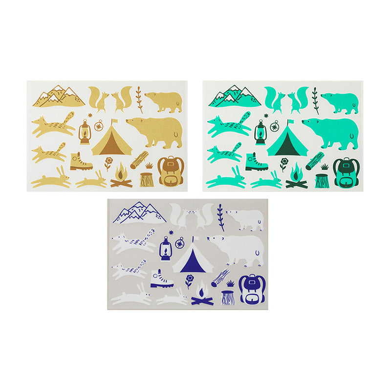 Irodo Transfer Fabric Sticker - Camping -  - Fabric Stickers - Bunbougu