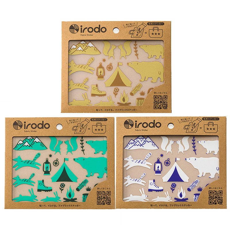 Irodo Transfer Fabric Sticker - Camping -  - Fabric Stickers - Bunbougu