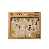 Irodo Transfer Fabric Sticker - Forest - Gold / Black - Fabric Stickers - Bunbougu