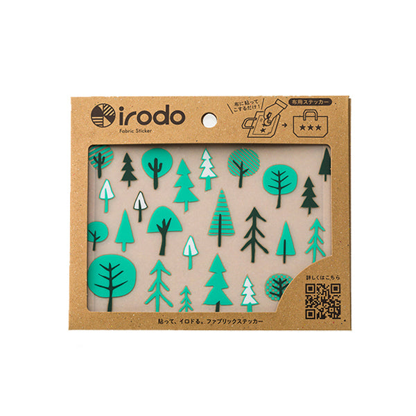 Irodo Transfer Fabric Sticker - Forest - Green / Chrome Green - Fabric Stickers - Bunbougu