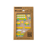 Irodo Transfer Fabric Sticker - Norimono - Yellow / Lime Green - Fabric Stickers - Bunbougu