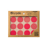 Irodo Transfer Fabric Sticker - Pattern Dot 1 - Red - Fabric Stickers - Bunbougu