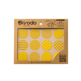 Irodo Transfer Fabric Sticker - Pattern Dot 1 - Yellow - Fabric Stickers - Bunbougu