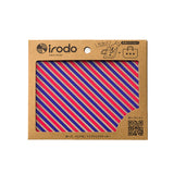 Irodo Transfer Fabric Sticker - Stripe - Red / Blue - Fabric Stickers - Bunbougu