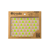 Irodo Transfer Fabric Sticker - Triangle - Gold / Yellow Green - Fabric Stickers - Bunbougu
