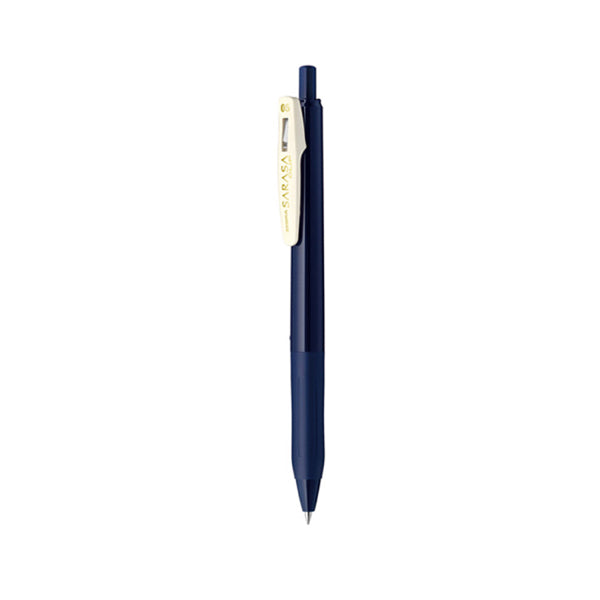 Zebra Sarasa Push Clip Gel Pen - Vintage Colour - 0.5 mm - Blue Black - Gel Pens - Bunbougu